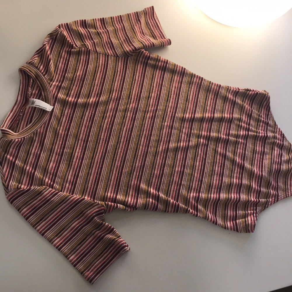 American apparel striped t-shirt bodysuit - Picture 1 of 6